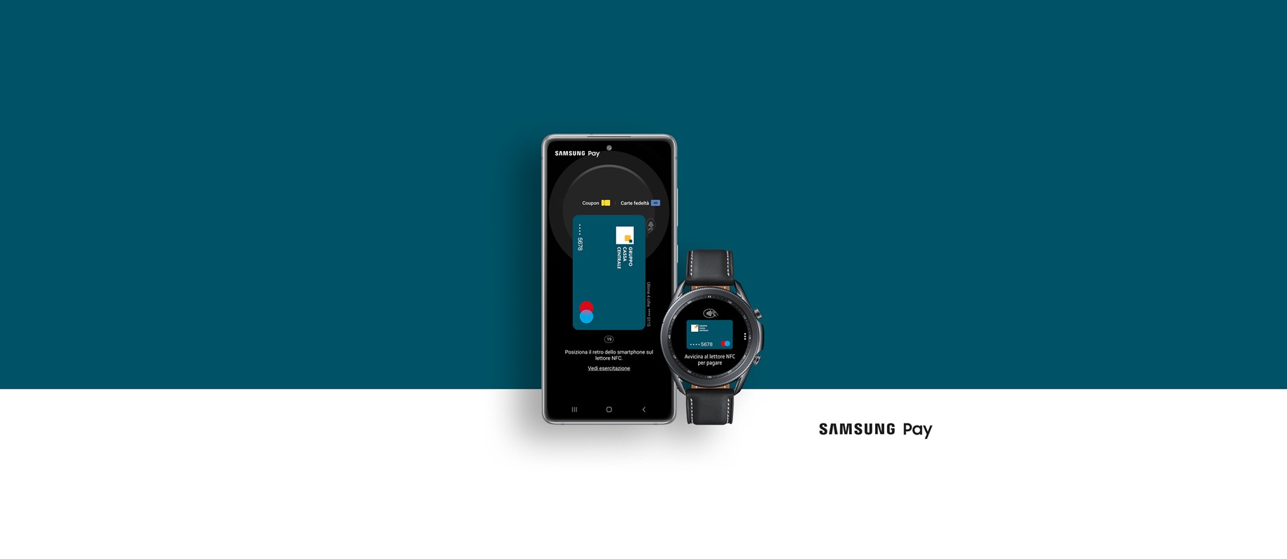 Con Samsung Pay acquisti più sicuri e senza contatto. 